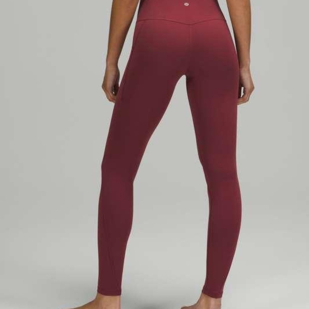 Women's Burgundy Leggings